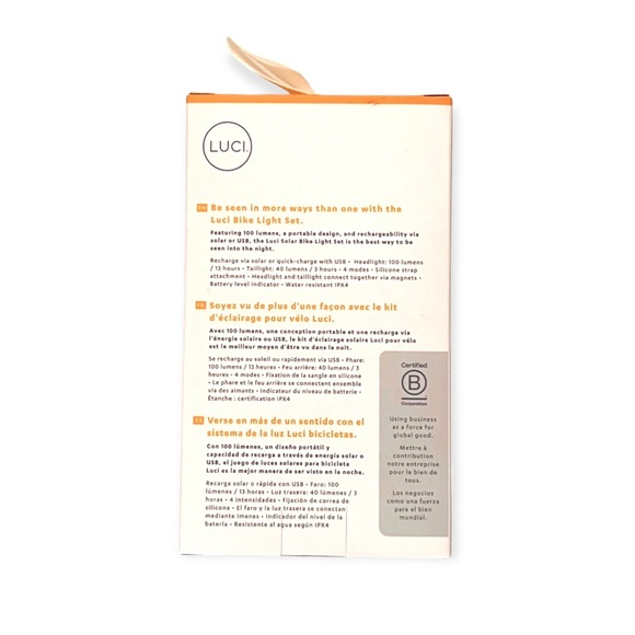 NEW Mpowerd Luci Solar Bike Light Set - Picture 9 of 13